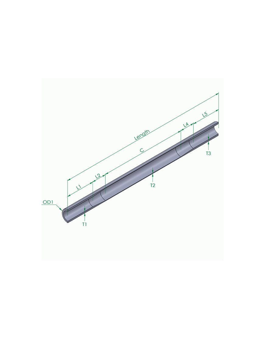 Double butted clearance frame